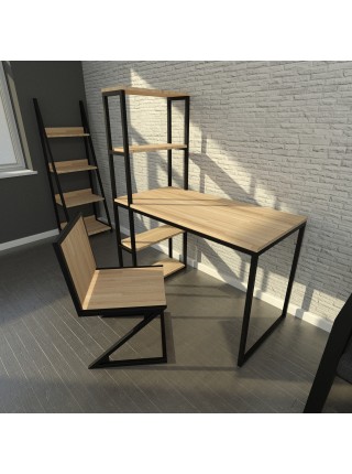 Стіл для офісу в стилі Loft з натурального дерева