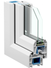 Дверь балконная металлопластиковая 2150х850 профиль LIDER