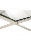 Журнальний стіл CD-1 прозорий срібло Vetro MSMLOFT