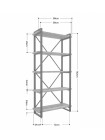 Стеллаж Айсберг Лофт 80х182-2 белый/белый MSMLOFT