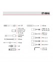 Набір інструментів 1/4 ", 46 од., Cr-V STORM INTERTOOL ET-8046