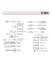 Набір інструментів 1/2" & 1/4", 56 од., Cr-V STORM INTERTOOL ET-8056