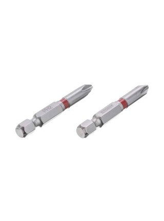 Комплект викруткових насадок PH2 1/4" * 50 мм, S2, уп. 2 од., STORM INTERTOOL VT-0212