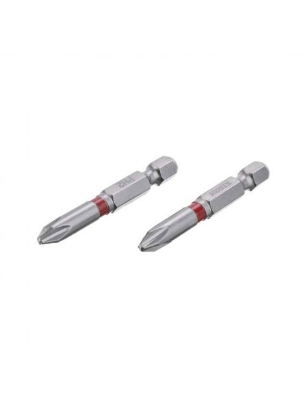 Комплект викруткових насадок PH2 1/4" * 50 мм, S2, уп. 2 од., STORM INTERTOOL VT-0212