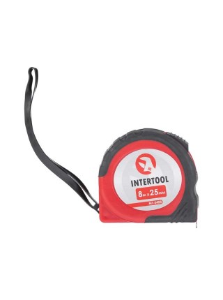 Рулетка з фіксатором 8м x 25мм INTERTOOL MT-0408