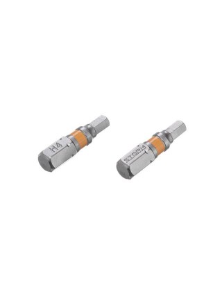 Комплект викруткових насадок Hex H4.0 1/4" * 25 мм, S2, уп. 2 од., STORM INTERTOOL VT-0227