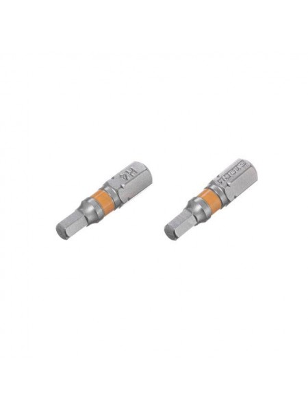 Комплект викруткових насадок Hex H4.0 1/4" * 25 мм, S2, уп. 2 од., STORM INTERTOOL VT-0227