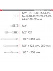 Набір інструментів професійний 1/2", 25 од. (гол. 10-32 мм) INTERTOOL ET-6025