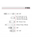 Набір інструментів 3/8", 26 од., Cr-V STORM INTERTOOL ET-8026