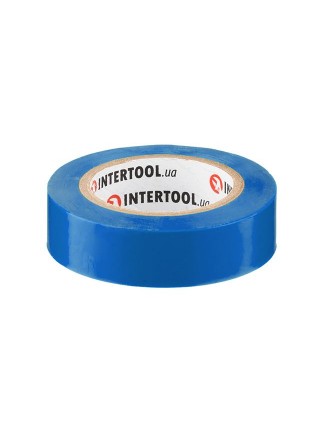 Стрічка ізоляційна, 17 мм * 10 м * 0.15 мм, синя INTERTOOL IT-0010