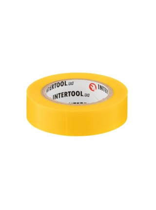 Стрічка ізоляційна, 17 мм * 10 м * 0.15 мм, жовта INTERTOOL IT-0032