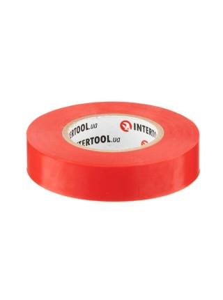 Стрічка ізоляційна, 17 мм * 20 м * 0.15 мм, червона INTERTOOL IT-0050