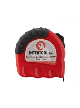 Рулетка з металевим полотном 5м x 19мм "EXTRA" INTERTOOL MT-0205