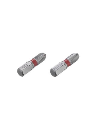 Комплект викруткових насадок PH3 1/4" * 25 мм, S2, уп. 2 од., STORM INTERTOOL VT-0219