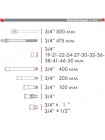 Набір інструментів професійний 3/4", 20 од. (гол. 19-50 мм) пластиковий кейс INTERTOOL ET-6023