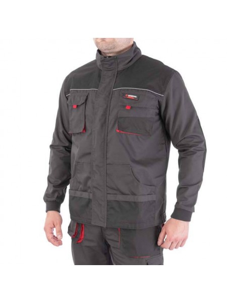 Куртка робоча 80% поліестер, 20% бавовна, щільність 260 г / м2, XL INTERTOOL SP-3004