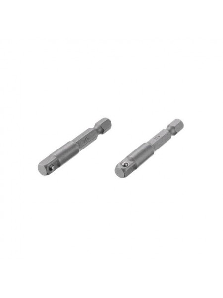 Перехідник з Hex 1/4 "на квадрат 1/4" під шурупокрут, CR-V, уп. 2 од. INTERTOOL VT-0234