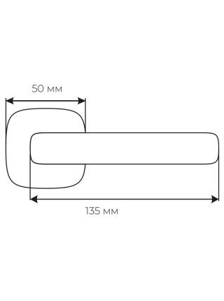 Ручка Fimet 1354-213 F05 Corsa мат хром R ф/з