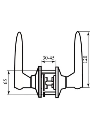 Ручка замок RDA 861 мат хром