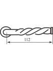 Ручка дверна IBFM 435/T чорна R ф/з