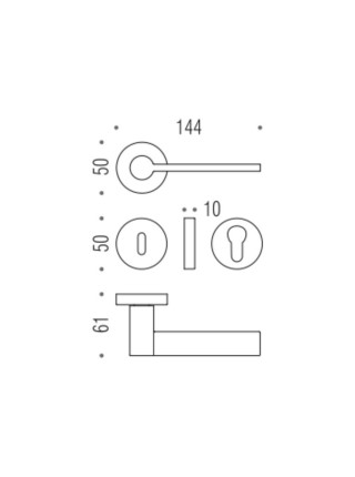 Ручка Colombo Tool MD11RSB хром ф / з