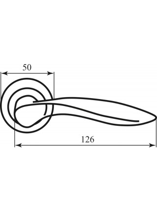 Ручка Antares CM 150 R59 хром/мат никель ф/з