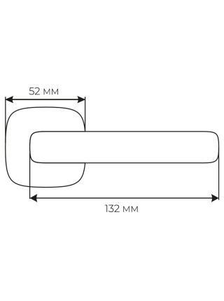 Ручка Fimet 1028-261 F45 Tasha ант залізо R ф / з