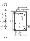 Механізм замку Securemme 2503RCR0328S67