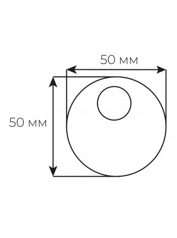 Securemme 4150XCL Декоративний ковпачок під циліндричну броненакладку 50x15.5mm хром