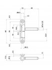 завіса Otlav CF030130H023 (H018)-CGP09130H005 (H004) оцинков