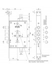 Mottura Art. 85971D28T Замок 4-риг з зас., Під циліндр, під тяги