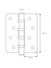 Петля RDA 100*3*3 (4 подш. сталь) закр. R7 мат хром