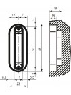 AGB Art. B024020506 відповідна планка до механізму Polaris нікель