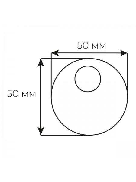 Securemme 4150XF5 Декоративний ковпачок під циліндричну броненакладку 50x15.5mm чорний