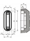 AGB Art. B024020534 відповідна планка до механізму Polaris мат хром