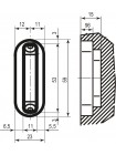 AGB Art. B024020591 планка відповідна до механізму Polaris біла