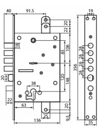 Mottura Ст 54J797H8B05DC6C ХРОМ лівий