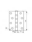 Завіса RDA 100*3*2,5 (4 подш, сталь) закр. R5 пол латунь