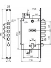 Замок Comit CM - 21356 (двосистемний)