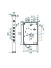 Securemme 2613xCR0328CXX Механізм замка 5-ріг під циліндр мц 85мм