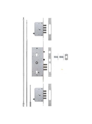 Замок Kale 256 мультисистемний для металевих дверей,повний комплект,без накладок (1-30172)