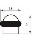 Стопор Colombo CD112 мат графіт