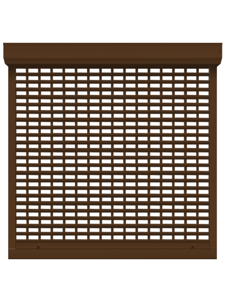 Ролета захисна Magnita коричнева 1800х1800 РАEG37 двигун + клавіша керування