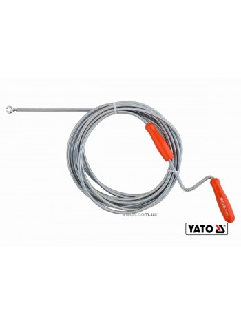 Трос для очищення каналізаційних труб YATO : Ø= 6 мм, l= 5 м