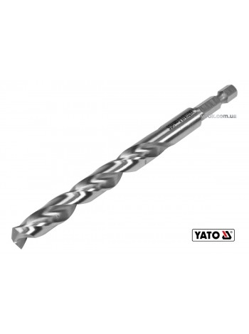 Свердло по металу YATO: HSS6542, Ø=10мм, HEX-1/4", l=133/87мм,для нержав.,конструкт.,легов.сталі(DW)