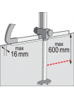 Різак-рейсмус 2-сторонній до г/к плит YATO товщиною ≤ 16 мм, макс. ширина- 600 мм, 2 ножі + 10 запас