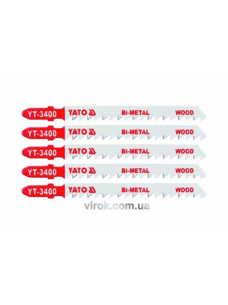 Полотно для електролобзика YATO BI-METAL (дерево) , 6TPI , l=100м, набір 5пр. [50/250]