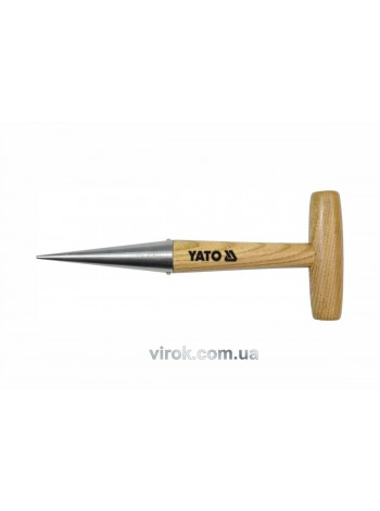 Конус посадочний з дерев'яною ручкою YATO : l= 280 мм [10/60]