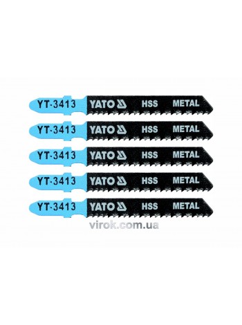 Полотно для електролобзика(метал) YATO : 12TPI, L= 75 мм, Уп. 5 Шт. [25/250]