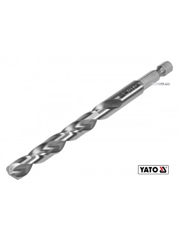 Свердло по металу YATO: HSS6542, Ø=8.5мм, HEX-1/4",l=117/75мм,для нержав.,конструкт.,легов.сталі(DW)